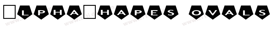 AlphaShapes ovals 2字体转换